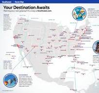 Southwest route map, 2019 The Southwest Airlines route map ...
