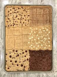 6 In 1 Sheet Pan Cookie Bars In 2020 Pan Cookies Cookie Bars Simple Cookie Dough Recipe