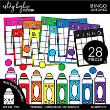 Www.ashleyhscrapstamp.weebly.com when did you first start drawing/experimenting with inks/ crafting? Bingo Clipart Outlined Ashley Hughes Design By Ashley Hughes Design