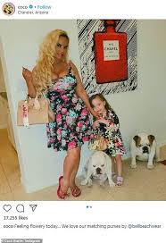 Check spelling or type a new query. Coco Austin 41 Poses With Her Mini Me Daughter Chanel Four As They Twin Daily Mail Online