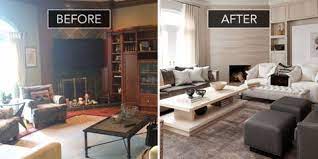 Family Room Before And After Family Room Design Ideas