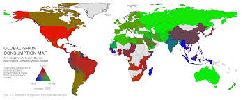 Global Grain Consumption Map Map Historical Maps Global