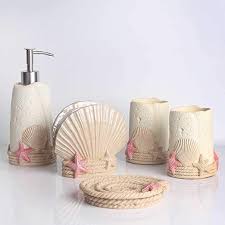 Bathroom sets bathroom modern diy headboards. Ql Qianlijiaji Bathroom Accessories Set European Minimalist Personality Beach Shell Bath Bathroom Accessories Bathroom Accessory Set Bathroom Accessories Sets