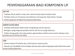 Sistem pengurusan laporan kerosakan dan permohonan perkhidmatan secara berkomputer dan antara kategori penyenggaraan yang terlibat iaitu sistem automasi bangunan(b a s), elektrik, awam dan mekanikal. Pin On Lift Elevator