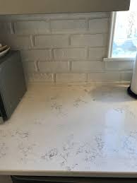 Quartz Countertops In Calacatta Vicenza With Eased Edge Profile From Albemarle Countertop Lafayette House Quartz Kitchen Countertops Quartz Kitchen