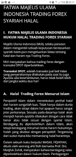 Fatwa mui forex halal atau haram menurut syariat islam. Fatwa Halal Mui Prihal Forex Autosultan Net89 Facebook