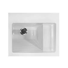 acrylic drop in laundry sink