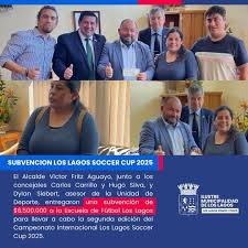 ⚽️ El Alcalde Víctor Fritz Aguayo, junto a los concejales Carlos Carrillo y  Hugo Silva, y Dylan Siebert, asesor de la Unidad de Deporte, entregaron una  subvención de $6.500.000 a la Escuela