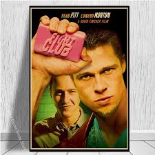 Vintage Movie Posters Retro Prints Fight Club/Leon Poster Classic Film  Retro Home Room Cinema Decor Aesthetic Art Wall Painting