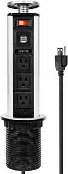 See options for outlet placement to draw less attention while they are still handy to use. Amazon Com Pulling Up Power Socket Outlet With 2 Usb Jackyled Retractable Hidden Recessed Power Strip 3 Ac Outlets 6 5ft Extension Cord For Office Desk Conference Room Kitchen Counter Island Electronics