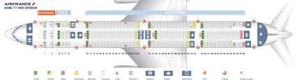 Seat Map And Seating Chart Boeing 777 300er Air France Caribbean Layout Boeing 777 300er Seating Boeing 777 300 Boeing 777