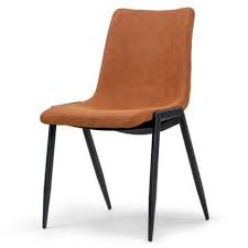 Glamour Home Aras Upholstered Dining Parsons Chair Set Of 2 In 2020 Leather Dining Chairs Faux Leather Dining Chairs Dining Chairs