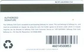 Maybe you would like to learn more about one of these? Functional Card Safeway Club Shops Food And Drinks United States Of America Safeway Col Us Saf 001