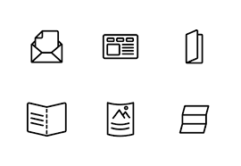 Leaflet Paper Icons By Vector Win Leaflet Business Icons Design Paper