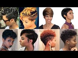 Black women short hairstyles with bangs. Natural Short Pixie Hairstyles For Black Women 2019 2020 Youtube