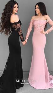 Long Bridesmaid Dresses Mermaid Black Prom Dresses Lace Pink Formal Evening Dresses Long Sleev Vestidos De Fiesta Vestidos De Damas De Honor Vestidos De Dama