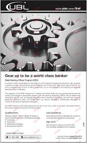 Candidates can check upcoming bank po, clerk, so vacancies online from this page. Retail Banking Officers Job In Ubl 2021 Job Advertisement Pakistan