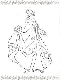 Cinderella In Winter Coat Cinderella Coloring Pages Disney Coloring Pages Princess Coloring Pages