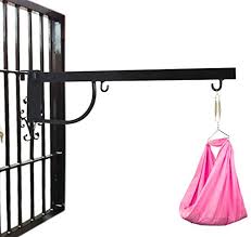 Includes baby hammock, mosquito net, ceiling hook, adjustable ceiling rope, spring, spring cover with safety belt, wooden hanger. Little Chime New Born Baby Window Cradle Hanger Jhula Jhoola Cot Metal Hanger Baby Hanging Swing Cradle Cradle For Baby Window Cradle Metal Hanger Size 80 X 27 X 22 Cm Black Buy Online In China