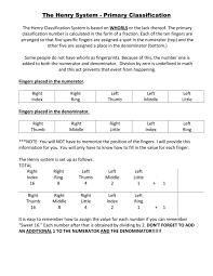 The Henry System Primary Classification
