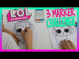 3 Marker Challenge Lol Bebek Boyama Oyunu Youtube