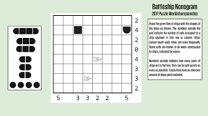 Numbrix puzzles are similar to hidato. Battleship Nonogram World Championship Puzzle Puzzles