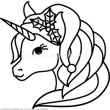 2 Cute Christmas Unicorn Coloring Pages Unicorn Coloring Pages Horse Coloring Pages Christmas Unicorn