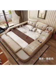 Bed sizes also vary according to the size and degree of ornamentation of the bed frame. Real Genuine Leather Bed With Massage Double Beds Frame King Queen Size Bedroom Furniture Camas Modernas Muebles De Dormitorio Beds Aliexpress
