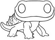 Here is the fire spirit salamander bruni as else's side kick pet from the enchanted forest in disney's frozen 2. Coloring Pages Funko Pop Frozen 2 Morning Kids