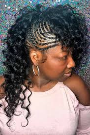 Rasheeda is rocking these super cute braids that are curved and braid to one side, completing the look with the other side left out and wavy. Cornrows Inspiration All About The Natual Hair Trend Glaminati Com Side Braid Hairstyles Hair Styles Cornrow Hairstyles