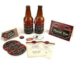 Anchored Designs Beer Themed Wedding Beer Themed Wedding Invitations Beer Bottle Wedding