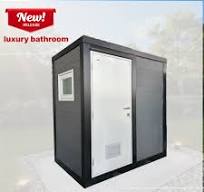 Durability Toilet and Sink Set Luxury Portable Office Use Outdoor Mobile  Toilets with Midcentury Modern Design Steel Structure