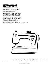 What are the foot attachments for kenmore sewing machine? Kenmore 19233 Owners Manual