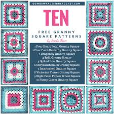 Join by single crocheting pieces together, working through the back loops of the granny square only; 10 Free Granny Square Patterns