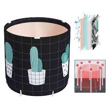 Portable bath, you could camp for months with one of these. Portable Bathtub Spa In Shower Stall With Drain For Adults Kids Non Inflatable Bathing Bucket Foldable Freestanding Soaking Bath Tub Home Camping Travel Black Buy Online In Bahamas At Bahamas Desertcart Com Productid 177828506