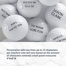 You get 3 lines of 18 characters each. Buy Let S Make Memories Personalized Golf Balls Tee Off In Style Set Of 6 Custom Balls Same Message On Each Golf Ball Online In Kazakhstan B08sy4ml1v
