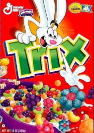 Toys and cereal boxes have been longtime boon companions. Trix Cereal Wikipedia