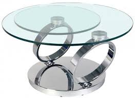 Table Basse Pivotante Verre Transparent Et Metal Chrome Ariol Lestendances Fr Table Basse Ronde Table Basse Table Basse Contemporaine