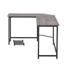 Oak computer desk home office furniture. Zipcode Design Alameda L Shape Desk Reviews Wayfair