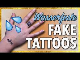 It is fun to have the beauty of a tattoo without the. Wasserfestes Fake Tattoo Diy Mit Eyeliner Youtube