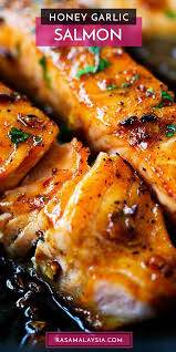 Honey Garlic Salmon In 2020 Baked Salmon Recipes Salmon Dishes Seafood Recipes