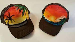 The Workshop Hawaii Custom Painted Hat Painted Hats Hats Custom Paint