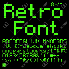 Baseball style script font, in fat and thin versions. Old Computer Pixel Interlaced Font Like On Green Monitor 5x7 Pixels Glyphs Charset Bold Style Vector Set Royalty Free Cliparts Vectors And Stock Illustration Image 42486131