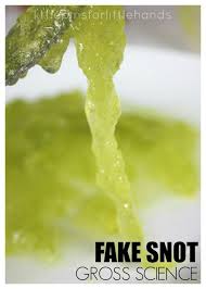 Fake Snot Edible Gelatin Slime Science Activity Food Science Experiments Food Experiments Science Activities For Kids