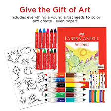 Flip this art easel around for a whiteboard. Faber Castell Young Artist Coloring Gift Set Premium Art Supplies For Kids In Portable Storage Bag Buy Online In United Arab Emirates At Desertcart Productid 4103983