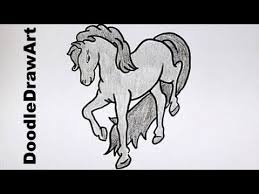 Then draw the horse's mane. Drawing How To Draw A Horse Step By Step Easy Drawing Lesson Tutorial Youtube