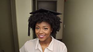 The excellent thing about a bun is you can wear it to the back or side when rocking your graduation cap. How To Make A Graduation Cap Fit On Kinky Or Curly Hair