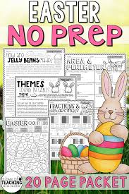 Easter spelling unit (grade 2) the 2nd grade easter unit has a word list, puzzles, abc order activities, and assessment pages. Easter Activities Math And Reading No Prep Packet And Worksheets Math Review Activities Easter Math Spring Teaching Ideas