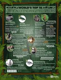 World S Top 10 Critically Endangered Species Critically Endangered Species Endangered Species Activities Endangered Species