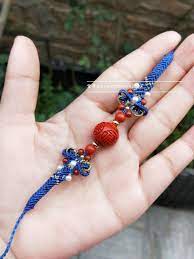 中国结编织珠子情侣手链方法图解 编织乐论坛 macrame bracelets micro macrame bracelets for men